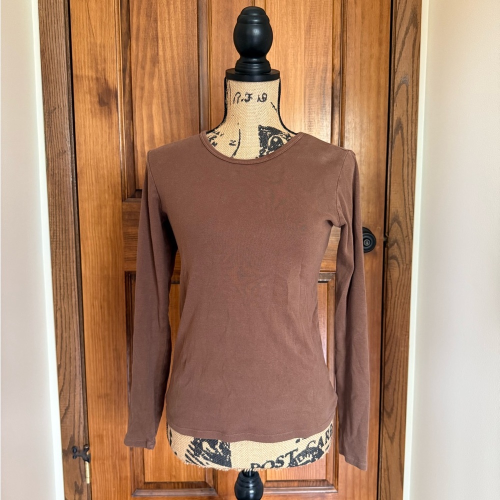 Women’s XS, Brandy Melville, Brown Long Sleeve Tee